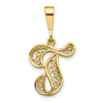 Load image into Gallery viewer, 10K Yellow Gold Script Initial Letter B Charm
