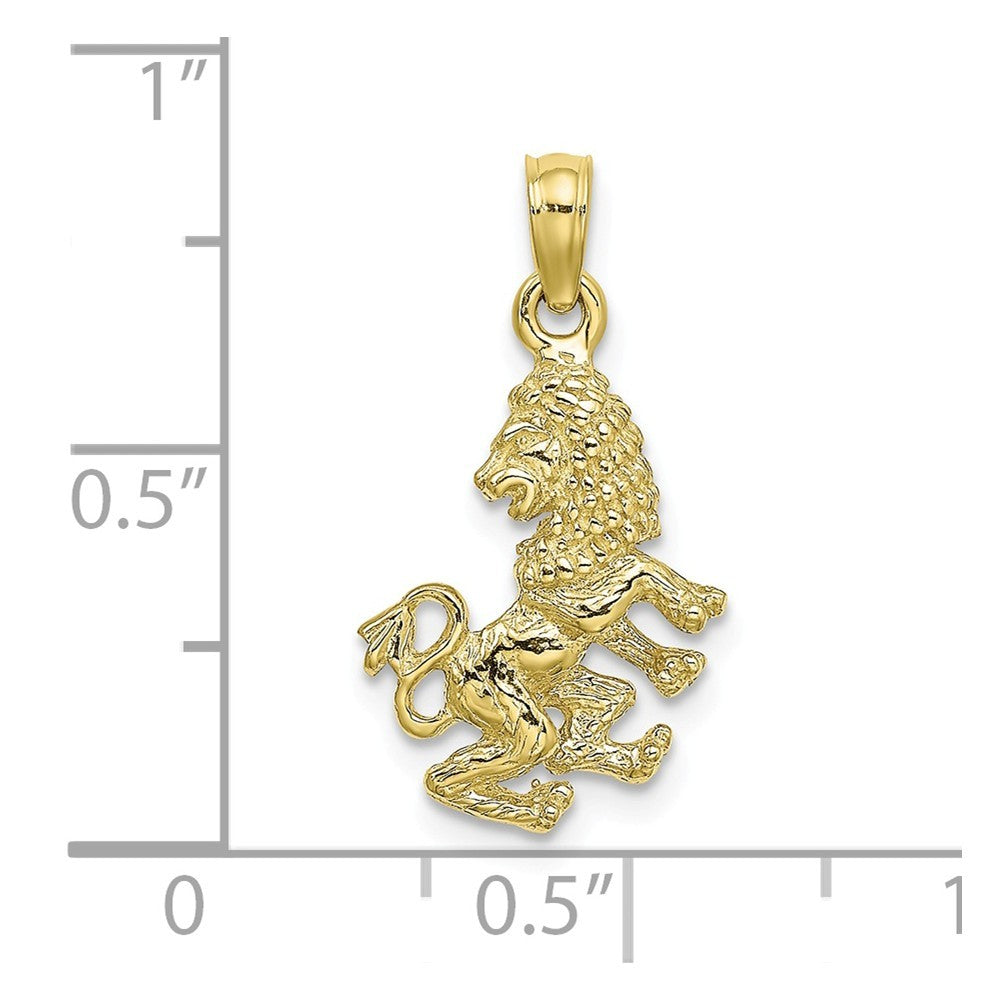 10K Yellow Gold 3-D Scorpio Zodiac Pendant