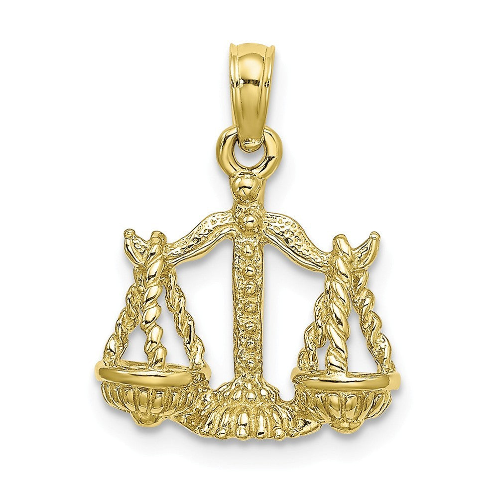 10K Yellow Gold 3-D Scorpio Zodiac Pendant