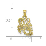 Load image into Gallery viewer, 10K Yellow Gold 3-D Scorpio Zodiac Pendant
