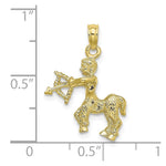 Load image into Gallery viewer, 10K Yellow Gold 3-D Scorpio Zodiac Pendant
