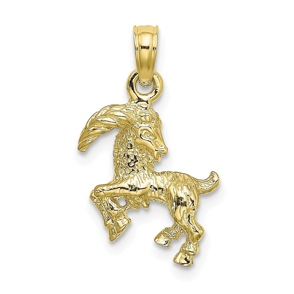 10K Yellow Gold 3-D Scorpio Zodiac Pendant