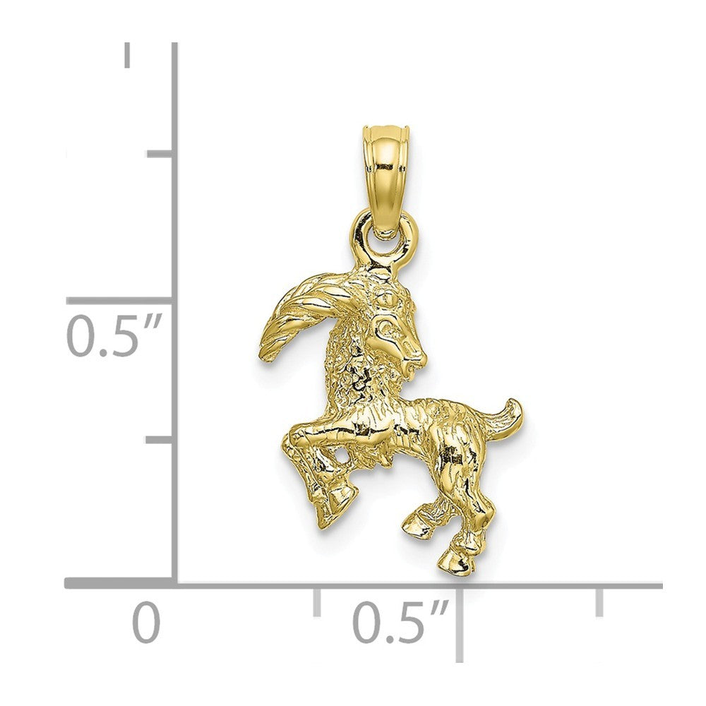 10K Yellow Gold 3-D Scorpio Zodiac Pendant