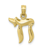 Load image into Gallery viewer, 10K Yellow Gold Chai Pendant
