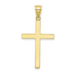 Load image into Gallery viewer, 10K White Gold Polished Cross Pendant
