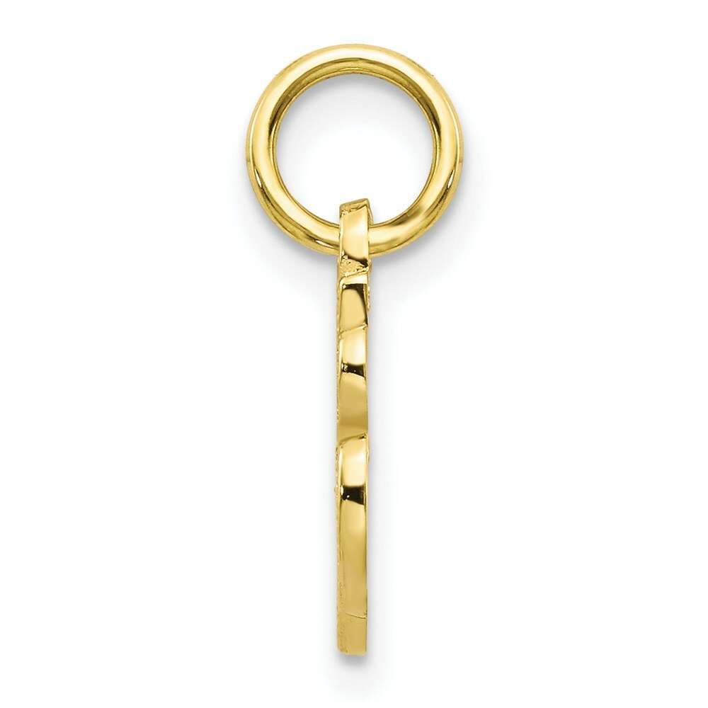 10K Yellow Gold Initial Letter G Charm Pendant