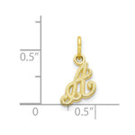 Load image into Gallery viewer, 10K Yellow Gold Initial Letter G Charm Pendant
