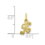 Load image into Gallery viewer, 10K Yellow Gold Initial Letter G Charm Pendant
