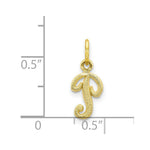 Load image into Gallery viewer, 10K Yellow Gold Initial Letter G Charm Pendant

