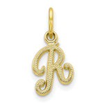 Load image into Gallery viewer, 10K Yellow Gold Initial Letter G Charm Pendant
