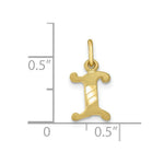 Load image into Gallery viewer, 10K Yellow Gold Initial Letter A Charm Pendant
