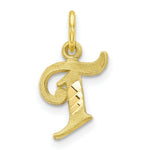 Load image into Gallery viewer, 10K Yellow Gold Initial Letter A Charm Pendant

