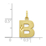 Load image into Gallery viewer, 10K Yellow Gold Initial Letter A Charm Pendant

