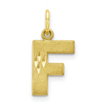 Load image into Gallery viewer, 10K Yellow Gold Initial Letter A Charm Pendant
