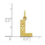 Load image into Gallery viewer, 10K Yellow Gold Initial Letter A Charm Pendant
