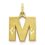 Load image into Gallery viewer, 10K Yellow Gold Initial Letter A Charm Pendant
