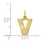 Load image into Gallery viewer, 10K Yellow Gold Initial Letter A Charm Pendant
