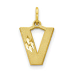 Load image into Gallery viewer, 10K Yellow Gold Initial Letter A Charm Pendant
