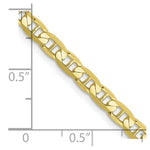 Load image into Gallery viewer, 10K Yellow Gold 3.75mm Concave Anchor Chain  length: 18 inches
