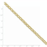 Load image into Gallery viewer, 8" Length Bracelet 10K Yellow Gold Solid Double Link Charm Bracelet
