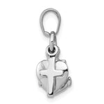 Load image into Gallery viewer, 10K White Gold Faith, Hope &amp; Charity Charm Pendant
