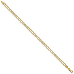 Load image into Gallery viewer, 10K Yellow Gold Hollow Double Link Charm Bracelet  length: 8 inches
