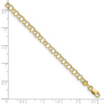 Load image into Gallery viewer, 10K Yellow Gold Hollow Double Link Charm Bracelet  length: 8 inches
