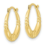 Load image into Gallery viewer, 10K Yellow Gold Polished Hoop Earrings
