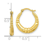 Load image into Gallery viewer, 10K Yellow Gold Polished Hoop Earrings
