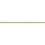 Load image into Gallery viewer, 10K Yellow Gold 1.5mm Diamond-cut Extra-Lite Rope Chain Bracelet  Length 6'' inches
