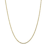 Load image into Gallery viewer, 10K Yellow Gold 1.8mm Diamond-cut Extra-Lite Rope Chain Bracelet  Length 6'' inches
