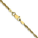 Load image into Gallery viewer, 10K Yellow Gold 2.25mm Diamond-cut Extra-Lite Rope Chain Necklace  Length 18'' inches
