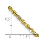 Load image into Gallery viewer, 10K Yellow Gold 2.75mm Diamond-cut Extra-Lite Rope Chain Necklace
