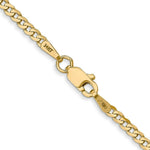 Load image into Gallery viewer, 10K Yellow Gold 2.2mm Flat Beveled Curb Chain
