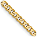 Load image into Gallery viewer, 10K Yellow Gold 2.9mm Flat Beveled Curb Chain
