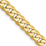 Load image into Gallery viewer, 10K Yellow Gold 6.1mm Flat Beveled Curb Chain
