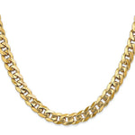 Load image into Gallery viewer, 10K Yellow Gold 7.75mm Flat Beveled Curb Chain
