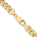 Load image into Gallery viewer, 10K Yellow Gold 7.75mm Flat Beveled Curb Chain
