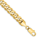 Load image into Gallery viewer, 10K Yellow Gold 8.25mm Flat Beveled Curb Chain
