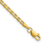 Load image into Gallery viewer, 10K Yellow Gold 2.4mm Flat Anchor Chain
