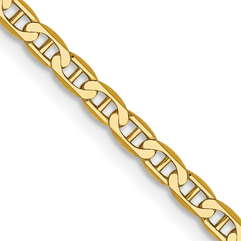10K Yellow Gold 2.4mm Flat Anchor Chain