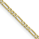 Load image into Gallery viewer, 10K Yellow Gold 1.75mm Polished Figaro Link Chain Necklace
