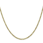 Load image into Gallery viewer, 10K Yellow Gold 1.75mm Polished Figaro Link Chain Necklace
