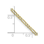 Load image into Gallery viewer, 10K Yellow Gold 1.75mm Polished Figaro Link Chain Necklace
