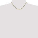 Load image into Gallery viewer, 10K Yellow Gold 2.75mm Flat Figaro Chain
