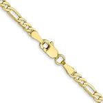Load image into Gallery viewer, 10K Yellow Gold 2.75mm Flat Figaro Chain
