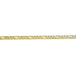 Load image into Gallery viewer, 10K Yellow Gold 3mm Figaro Link Chain Necklace
