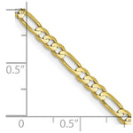 Load image into Gallery viewer, 10K Yellow Gold 3mm Figaro Link Chain Necklace
