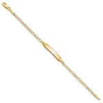 Load image into Gallery viewer, 10K Yellow Gold Figaro Link ID Bracelet
