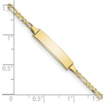 Load image into Gallery viewer, 10K Yellow Gold Figaro Link ID Bracelet
